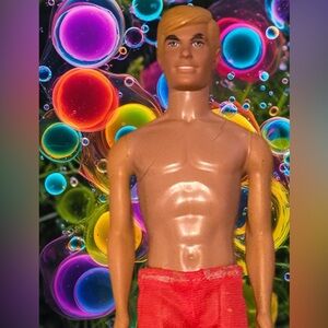 Vintage 1968 Mattel Malibu Ken Doll Mattel Tan Blonde beach bum